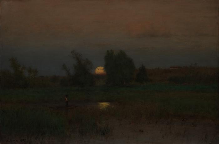 George Inness Moonrise oil painting image